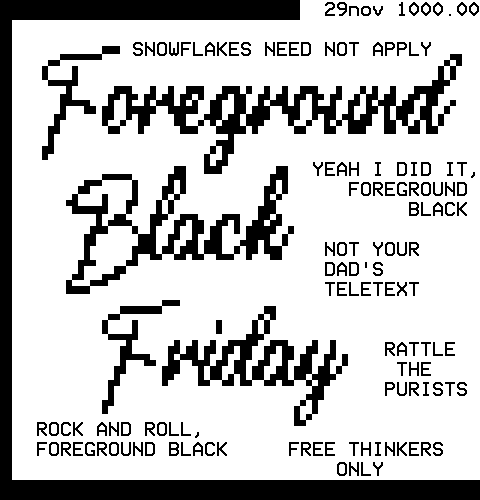 Foreground Black Friday