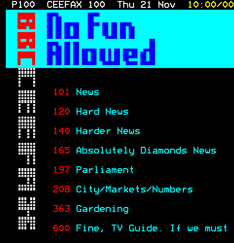 Ceefax 1989 Relaunch I