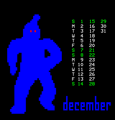 Calendar December 2024