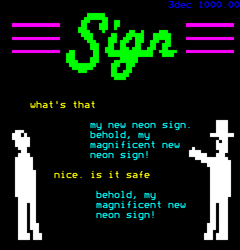 First Neon Sign