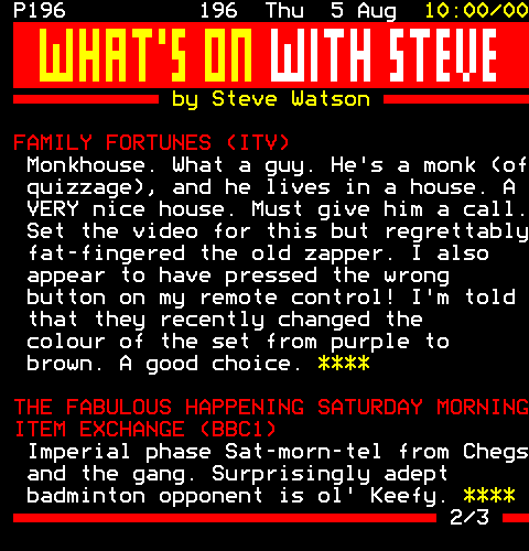 Teletext TV review 2/3